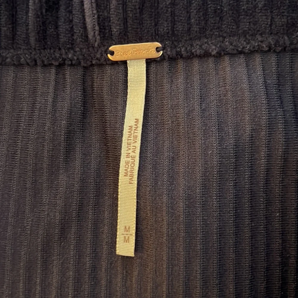 Free People Helen Rib Tube Skirt in Midnight Swim NWT - Picture 6 of 9